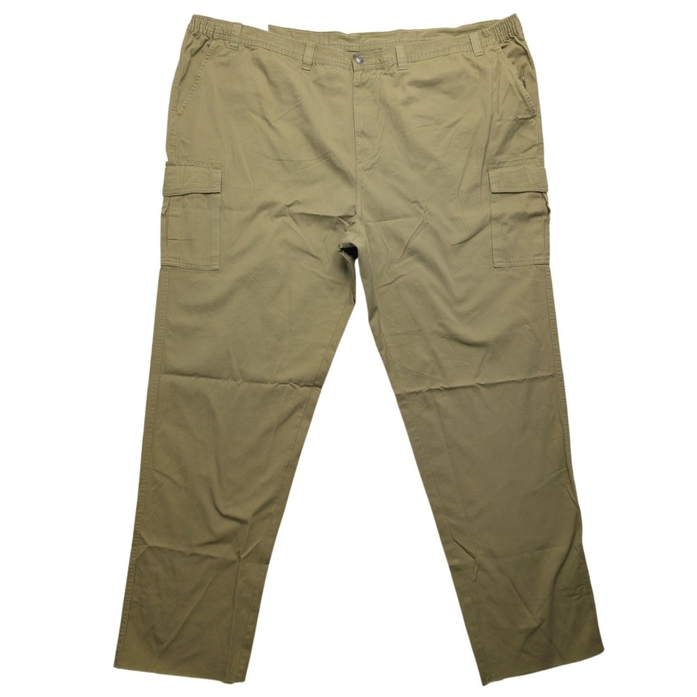 NWT Boulder Creek Ranger Cargo Pants Men 58x38 Big Khaki Cotton Utility Trousers